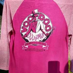 Voodoo Donuts 3/4 Sleeve Shirt.